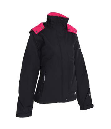 Trespass Womens/Ladies Florissant Hooded Waterproof Jacket (Black) - UTTP170