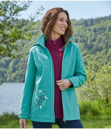 Veste à Capuche Softshell Doublée Polaire 