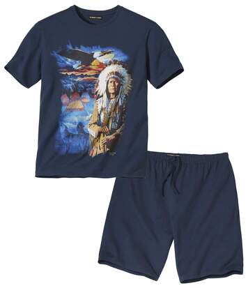 Pyjashort Coton Indian Legend 