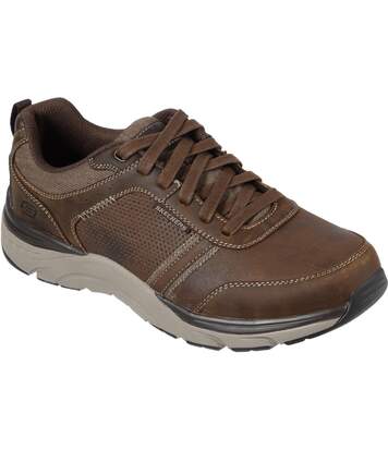 skechers mens leather trainers