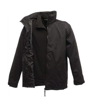 Parka veste imperméable 3 en 1 homme TRA150 - noir