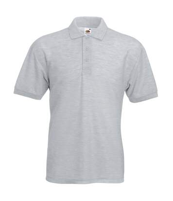 Fruit Of The Loom Mens 65/35 Pique Short Sleeve Polo Shirt (Heather Grey) - UTBC388