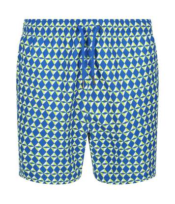Regatta Mens Loras Geometric Swim Shorts (Lapis Blue) - UTRG7380