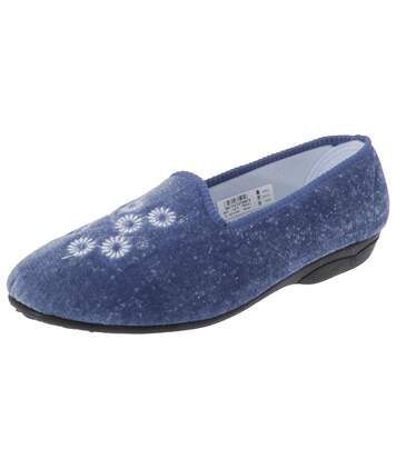 Zedzzz Cathy - Chaussons à motif floral (Bleu) - UTDF494