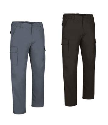 Lot 2 pantalons de travail homme - FORCE - gris et noir