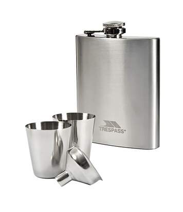 Trespass Dramcask Stainless Steel Hip Flask (Silver) (One Size) - UTTP2693