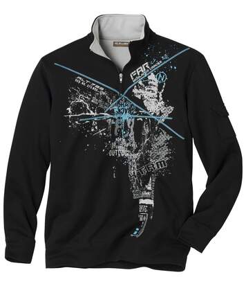 mens black fleece jumper