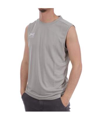 Débardeur Gris aux Bandes Jaunes Homme Hungaria Training Pro Sleveless