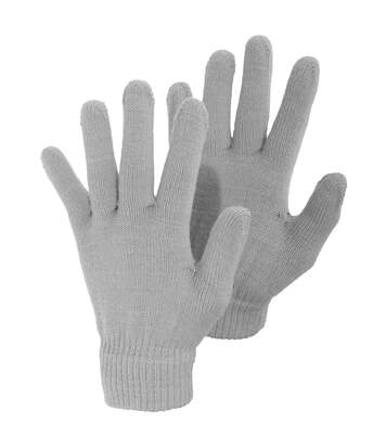 Ladies/Womens Plain Winter Magic Gloves (Grey) - UTGL310