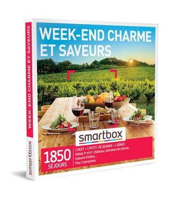 SMARTBOX - Week-end charme et saveurs - Coffret Cadeau Séjour