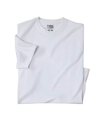 4er-Pack einfarbige T-Shirts in Weiß