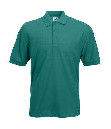 Fruit Of The Loom Mens 65/35 Pique Short Sleeve Polo Shirt (Emerald) - UTBC388