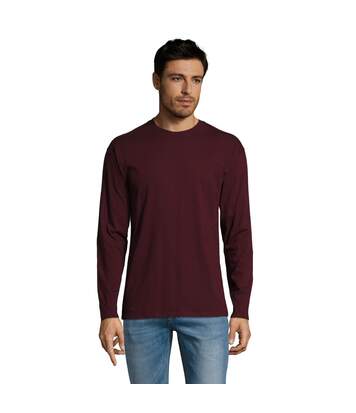 SOLS Mens Monarch Long Sleeve T-Shirt (Oxblood) - UTPC313