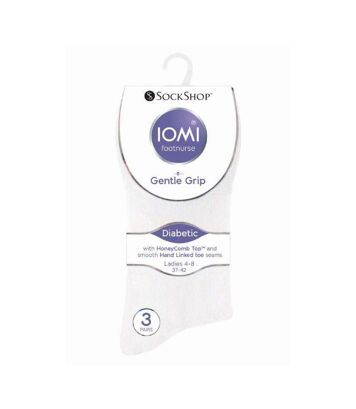 6 Paires Chaussettes Diabétiques IOMI - Sans élastique, Confort Doux