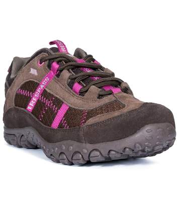 Trespass - Chaussures de marche FELL - Femme (Marron foncé/rose) - UTTP154