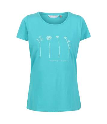 Regatta Womens/Ladies Breezed II Flower T-Shirt (Turquoise) - UTRG7000