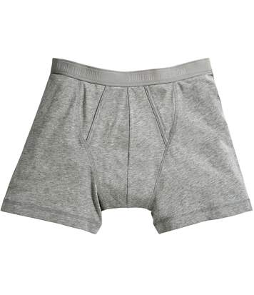 Fruit Of The Loom Mens Classic Boxer Shorts (Pack Of 2) (Light Grey Marl) - UTBC3358