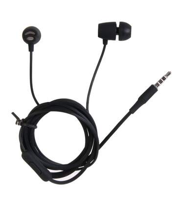 Paris Prix - écouteurs Kit-mains Libres rubber 120cm Noir