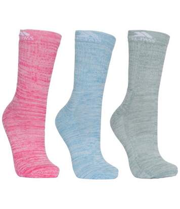 Trespass - Chaussettes de marche HELVELLYN - Femme (Rose/bleu/vert) - UTTP4506
