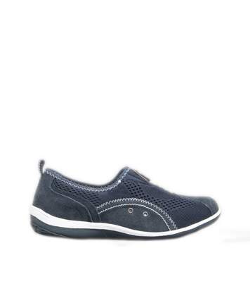 Boulevard - Chaussures à fermeture zippée et goussets - Femme (Bleu marine) - UTDF148