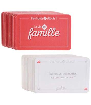 Jeu de cartes débat en famille 54 cartes