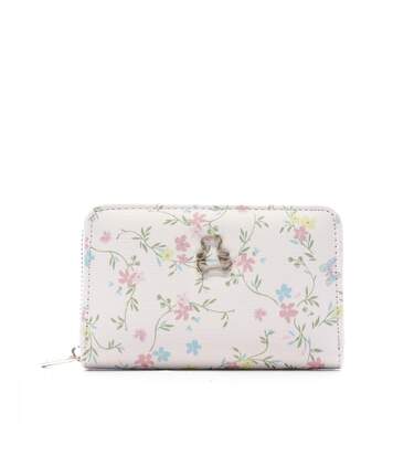 Portefeuille Écru à fleurs Femme Lulu Castagnette Ego