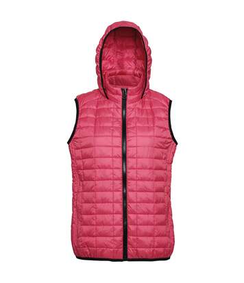 2786 Womens/Ladies Honeycomb Zip Up Hooded Gilet/Bodywarmer (Red) - UTRW5262