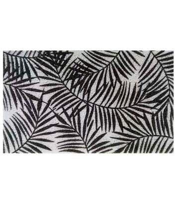 Tapis d'Entrée Rectangle Herbarium 45x75cm Noir