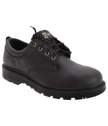 Grafters Mens Contractor 4 Eye Safety Shoes (Black) - UTDF696