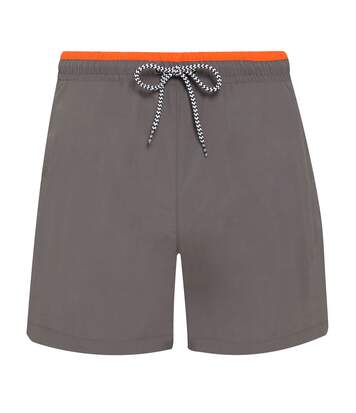 Asquith & Fox Mens Swim Shorts (Slate/Orange) - UTRW6242