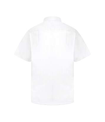 Absolute Apparel Mens Short Sleeved Classic Poplin Shirt (White) - UTAB118