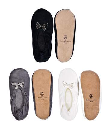 Pantoufles Femme CHRISTIAN LACROIX Confort Premium Pack de 3 Ballerines 1186