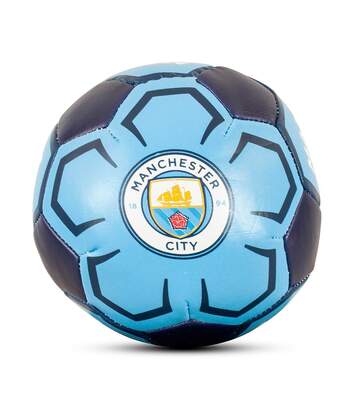Manchester City FC Soft Mini Football (Sky Blue/Navy) (One Size) - UTRD437