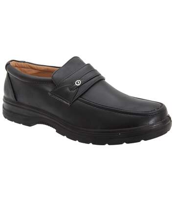 Smart Uns Mens Apron Saddle Casual Shoes (Black) - UTDF303