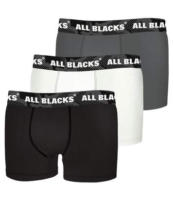 ALL BLACKS Calecon Boxer Homme Coton Uni (Lot de 3)
