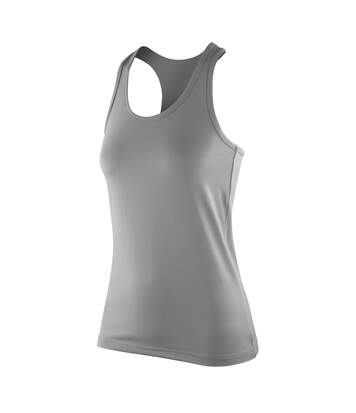 Spiro Womens/Ladies Impact Softex Sleeveless Fitness Vest Top (Black) - UTPC2622