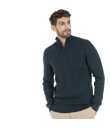 Pull manches longues col camioneur coton LANO