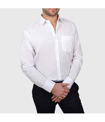 Chemise Homme Blanche Avec Poche Poitrine Chemise Non Cintree Atlas For Men