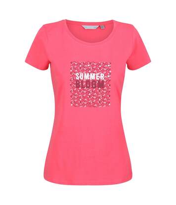Regatta - T-shirt BREEZED - Femme (Rose vif) - UTRG7629