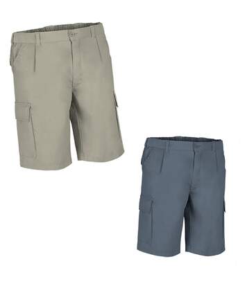 Lot 2 Bermudas pour homme - DESERT - gris et beige sable