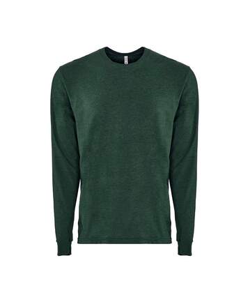 Next Level Adults Unisex Suede Feel Long Sleeve Crew T-Shirt (Heather Forest Green) - UTPC3483