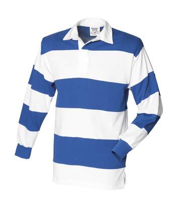 Front Row - Polo de rugby - Hommes (Blanc/Bleu roi (col blanc)) - UTRW476