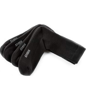 Chaussettes de travail robustes noires (4 paires)
