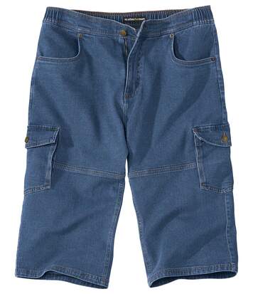 3/4 Cargo-Jeans Stretch Komfort