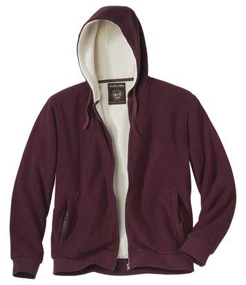 mens sherpa fleece lined hoodie