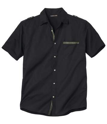Рубашка из Поплина с Камуфляжной Отделкой от ATLAS FOR MEN