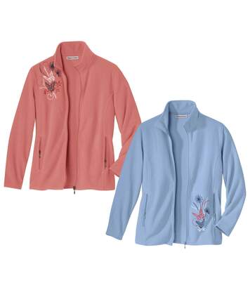Lot de 2 Vestes Micropolaire Brodées